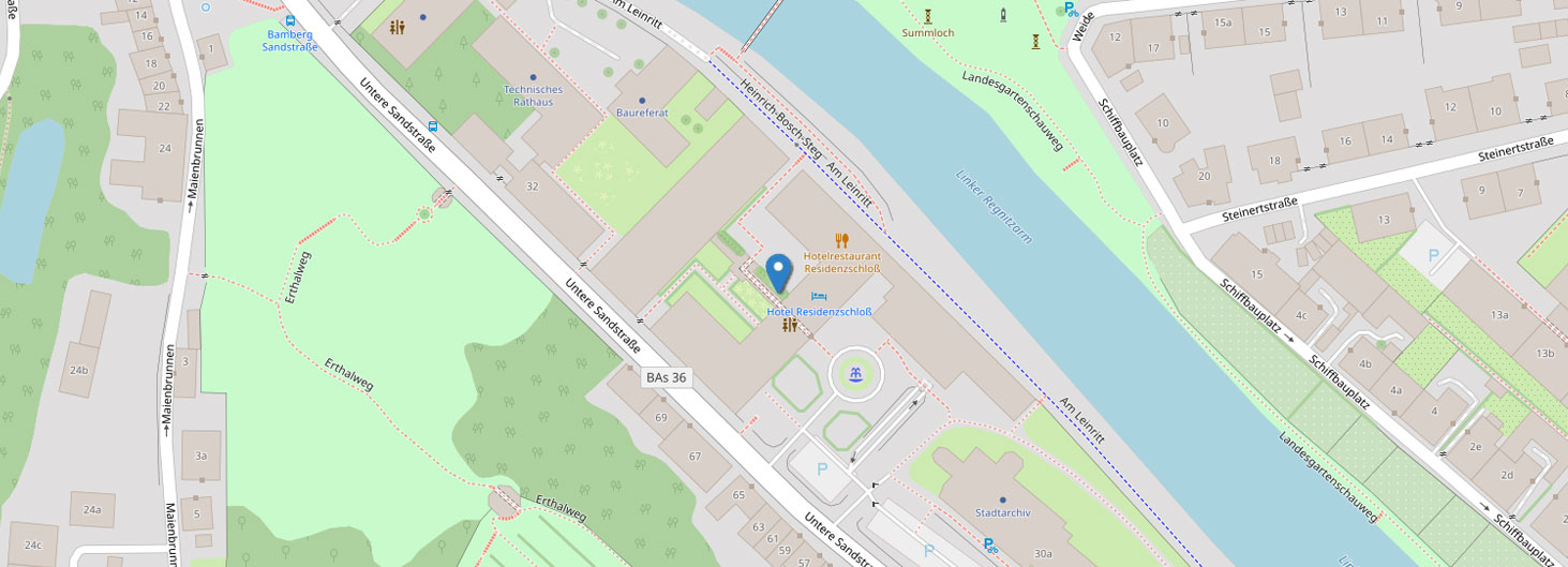 © OpenStreetMap: Karte Residenzschloss Bamberg